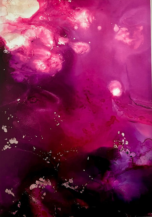 Orchidacea |  Alcohol Ink Art Print